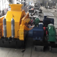 Concasseur hydraulique à double rouleau, machine à fabriquer du sable par broyage pour le concassage moyen et fin