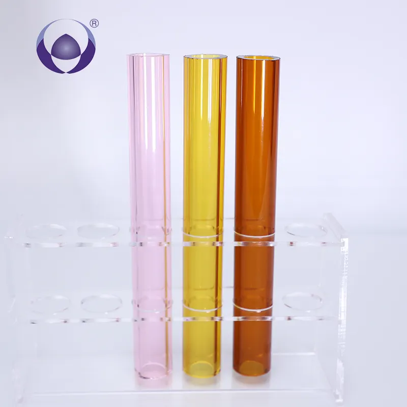 Fabricação profissional colorida borosilicate tubo de vidro fornecedores 3.3 tubos