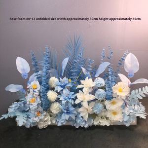 Flores artificiales de alta calidad para decoraciones de bodas Techo de simulación Arreglo de flores de plástico para bodas T-Stage - Product Image 5