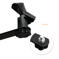 Support de microphone réglable en métal de haute qualité CNBear D-7B, compatible avec les tubes de 16 à 25 mm, microphone taïwanais