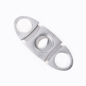 Coupe-cigares manuel portable JOFI à double lame en acier inoxydable, simple, rond, tout en acier, pour les voyages - Product Image 1