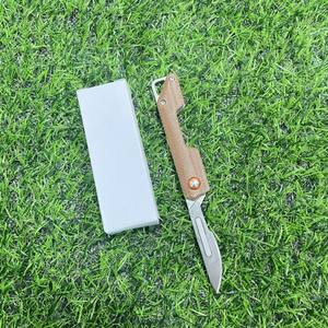 Gt001r अलग ब्लेड स्केलपेल चाकू लिनन हैंडल फोल्डिंग चाकू शिविर मिनी पोर्टेबल कुंजी एडीसी जेब चाकू - Product Image 4