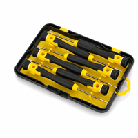 HEHE 551106 Ensemble de 6 tournevis de précision avec embout rotatif pour la réparation et l'entretien de montres, téléphones et ordinateurs portables