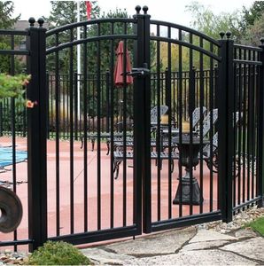 <span class=keywords><strong>รั้ว</strong></span><span class=keywords><strong>เหล็ก</strong></span>ประตูแบบกำหนดเองประตูแกว่งวิลล่าระบบรักษาความปลอดภัยรั้วโลหะดีไซน์พิเศษ - Product Image 5