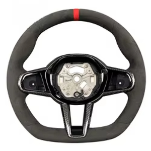 <span class=keywords><strong>Volante</strong></span> <span class=keywords><strong>Deportivo</strong></span> <span class=keywords><strong>Universal</strong></span> con Carcasa de Fibra de Carbono para BMW Serie 3, Serie 5, X5, X3, Serie M, Agarre y Control Mejorados - Product Image 3