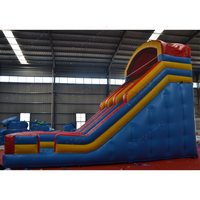 Toboggan gonflable commercial double piste EN14960 en PVC épais pour événements extérieurs, fêtes et locations