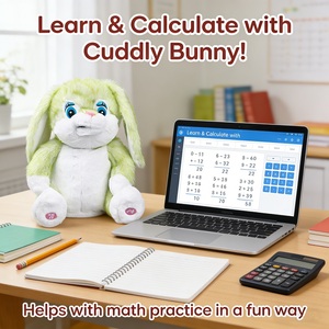 Conejito de Peluche Interactivo con IA, Juguete Inteligente con Diálogos en Inglés, Canto, Cuentos, Aprendizaje de Matemáticas, Control por Aplicación, Regalo Educativo <span class=keywords><strong>para</strong></span> Niños - Product Image 5