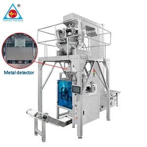 Four Side Sealing Full Automatic Multi Head Weighing Granule Quad Seal Bag Popcorn Beans Peanuts Rice Packing Machine