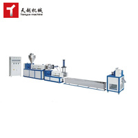 TIANYUE Double Vis Refroidissement Par Eau Recycler Pe Film Plastique Granulateur Pelletier Machine Ligne De Pelletisation
