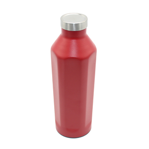 Yeni çokgen vakumlu su şişesi paslanmaz çelik vakum spor şişesi 600ml özel logo poligon yalıtımlı içme şişesi - Product Image 5