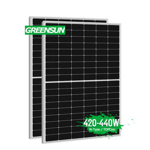 Greensun N-Type TOPCON Verre unique 420W 425W 430W <span class=keywords><strong>435W</strong></span> 440W Panneaux solaires Pv avec suivi des navires - Product Image 5