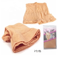 2 pièces/sac bas perruque faisant des casquettes filets à cheveux pour perruque fabricant Nylon perruque chapeau fournisseur en gros