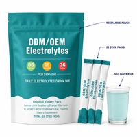 Poudre d'électrolytes personnalisée OEM ODM pour boisson, hydratation rapide, électrolytes et vitamines, soutien énergétique sportif