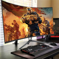 Moniteurs de Jeu Professionnels Incurvés sans Bordures 4K de 27/34 Pouces, Moniteurs LCD de Bureau OEM 1800R Rebekah, Vente en Gros Usine