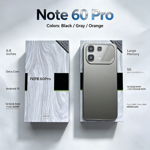 Note 60 Pro 5G Android 15 MTK Deca Core Teléfono Móvil Versión Global CDMA LTE Pantalla HD LCD 108MP IA Batería de 7000mAh Dual - Product Image 5