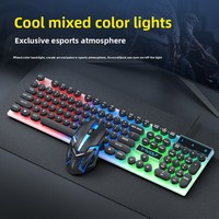 Ensemble clavier et souris filaire T-WOLF TF210, clavier de jeu RGB, ensemble clavier et souris pas cher