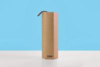 Boîte pliante ronde Portable boîtes d'emballage en carton de couleur d'impression personnalisée Champagne whisky bouteilles de vin rouge boîte-cadeau en papier de verre