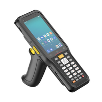 Escáner de Código de Barras de Largo Alcance CENAVA, PDA Android 4G, Escáner de Inventario de Larga Distancia con Teclado Numérico y Mango