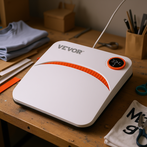 Vevor - Máquina de Prensa de Calor de 9x9 Pulgadas, Blanca y Naranja, de Cama Plana, Manual, para Sublimación de Camisetas, Impresora de Transferencia, Impresión de Prendas - Product Image 2