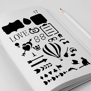 Plantillas de Plástico PET para Manualidades, Letras del Alfabeto, Números, Dibujo, Pintura, Juegos de Plantillas, Regalo Divertido para Niños, Decoración, Planificador/Álbum de Recortes - Product Image 2