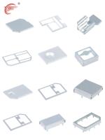 Caja de blindaje EMI de chapa de estaño personalizada para PCB FUGANG IFG-4155-2.0, cubierta estampada de una pieza con terminales de tierra, compatible con RoHS, para IoT inalámbrico