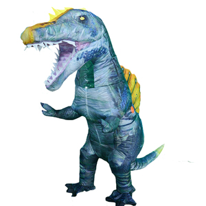 Realistic Jurassic World <strong>Adult</strong> Giant Life <strong>Size</strong> Inflatable <strong>Dinosaur</strong> T- Rex <strong>Costume</strong> - Product Image 1