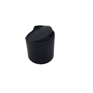 OEM OEM OEM hot-selling 24mm matte finish black plastic disc press top lid for shampoo bottle