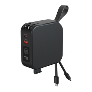 <span class=keywords><strong>Tech</strong></span> Gadgets <span class=keywords><strong>2023</strong></span> Power Pack Cargador universal 5 en 1 Adaptador de viaje Power BankAU, UK, EU, US Plug PD 20W Cargador inalámbrico - Product Image 1