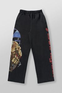 King Mcgreen Star <strong>Men</strong> Y2K Streetwear <strong>Sports</strong> Pants Gym Fitness Running Training Pants Cotton Terry Print Wide Leg Baggy <strong>Trouser</strong> - Product Image 3