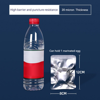 Sacs en Mylar thermoscellables en aluminium réutilisables avec feuilles autocollantes pour étiquettes, sacs de conservation en Mylar pour aliments