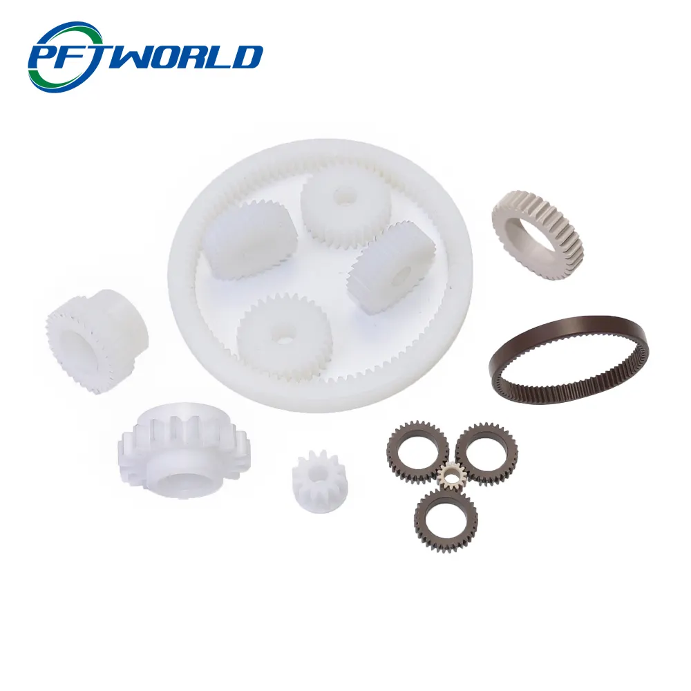 Custom CNC High Quality Pom Nylon Pinion Mini Internal Plastic Helical Gears
