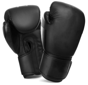 <span class=keywords><strong>Guantes</strong></span> de <span class=keywords><strong>Boxeo</strong></span> Personalizados con Logotipo, de Piel Sintética Negra, con Cordones, para Entrenamiento de Kickboxing y MMA - Product Image 6