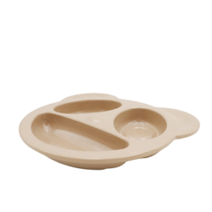 Piatto Biodegradabile in Fibra di Riso a Tre Scomparti, Design Panda per Bambini, Set da Pranzo per Uso Domestico - Product Image 5