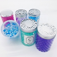 Vente en gros de perles en cristal colorés, désodorisant pour maison et voiture, diffuseur de parfum, bouteille en plastique, 100 ML