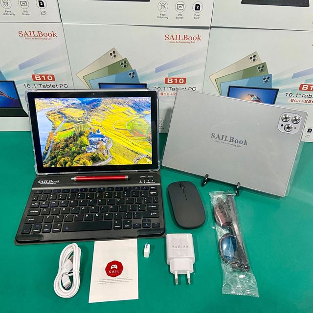 10.1" Educational MTK Android 10.0 Tablet PC with Keyboard & Mouse Included BK10 Model Stock Available