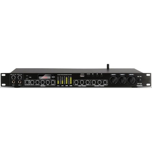 FBX-3 Anti-Whistling Digital Sound Effector Audio Processor 4ohm Impedance Metal Shell Home Party Wedding Karaoke Stage Use