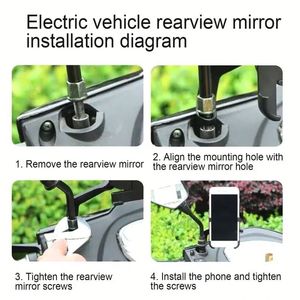 Support de téléphone universel en alliage d'aluminium de qualité supérieure pour vélo, étanche et réglable, pour moto - Product Image 4