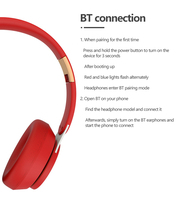 Casque d'écoute sans fil BT 5.0 à réduction de bruit Heavy Bass Dynamic Stereo Card Sports Computer Gaming Headset for Mobile Phone Use