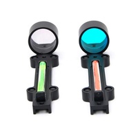 Lunette de visée à fibre optique 1x28 avec points rouge et vert, réflexe ouvert à fibre optique