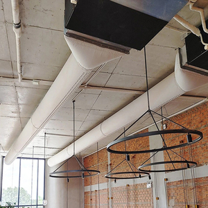 Système de distribution d'air en tissu lavable, conduits en tissu HVAC, conducteurs et diffuseurs d'air, fibres synthétiques - Product Image 3