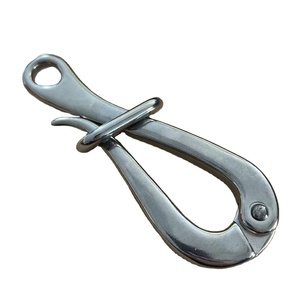 Gancio a scatto semplice e facile gancio per moschettone con gancio in metallo marino con anello - Product Image 5