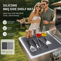 Tapis en silicone pour cuisine, tapis de barbecue extérieur, taille personnalisée par le fabricant, dessous de plat réutilisable, utilisable au lave-vaisselle pour le nettoyage