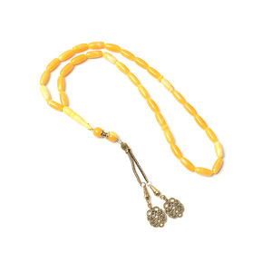 Trending Saudi Misbaha alta calidad musulmán Tasbih Tasbeeh <span class=keywords><strong>Islam</strong></span> 33 Rosario cuentas collar ámbar corona de oración para religiosos - Product Image 5