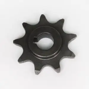 Piñón de Motor de 9 dientes, engranaje de piñón de 1/2 "x 1/8", Piñón de Motor de cadena de bicicleta, orificio de 11mm con Pin de llave, piezas de bicicleta eléctrica