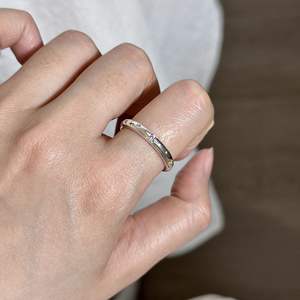 Anillo de Plata de Ley S925 de Alta Calidad con Diseño de Estrella Octogonal y Diamantes de Colores, Diseño de Nicho con un Dulce Valor Estético, Parte Trasera de Mud Locha - Product Image 3