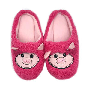 Mignon antidérapant maison pantoufles pour femmes chaud polaire hiver <span class=keywords><strong>ménage</strong></span> drôle floue Animal cochon pantoufles - Product Image 4