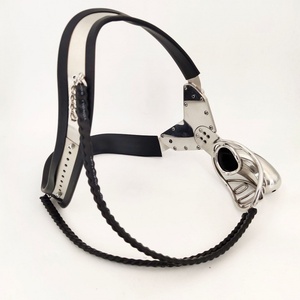 Ceinture <span class=keywords><strong>de</strong></span> chasteté et pantalon en acier inoxydable avec cage à pénis en forme <span class=keywords><strong>de</strong></span> T et plug anal - Product Image 5