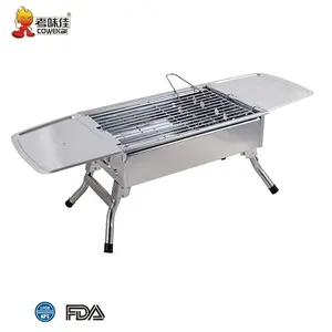 Grillades de barbecue au charbon de bois en acier inoxydable, vente d'usine