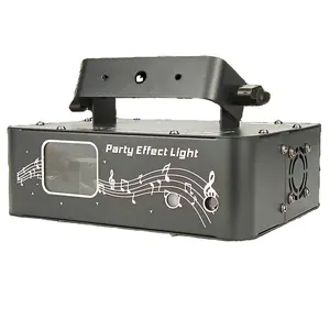 Hongrui DMX512 שלב אורות RGB לייזר סורק 2 ב 1 קרן אפקט שלב אור סאונד הופעל שינה לייזר מקרן תאורה