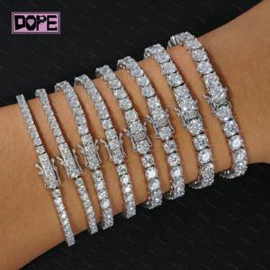 Bracelet <span class=keywords><strong>Tennis</strong></span> en Moissanite 3mm 4mm en Argent 925 Certifié GRA VVS, Stock USA - Product Image 2